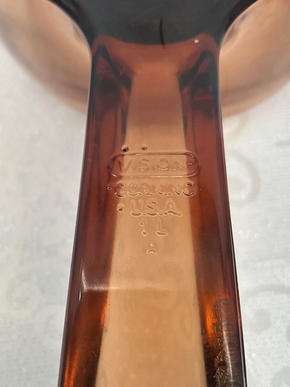 Corning Visions 1L Amber Glass Saucepan With Lid - Picture 5 of 5